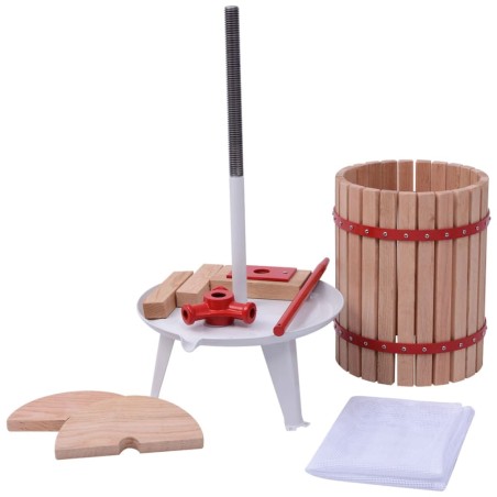 vidaXL Prensa de vino y fruta 18 L