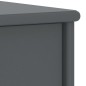 vidaXL Mesita de noche madera maciza de pino gris oscuro 35x30x40cm vidaXL Mesita de noche madera maciza de pino gris oscuro 35x30x40cm