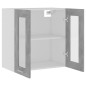 vidaXL Armario colgante vidrio y madera ingeniería gris hormigón vidaXL Armario colgante vidrio y madera ingeniería gris hormigón