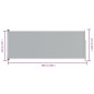 vidaXL Toldo lateral retráctil de jardín gris 117x300 cm vidaXL Toldo lateral retráctil de jardín gris 117x300 cm