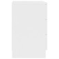 vidaXL Mesita de noche madera contrachapada blanco 38x35x56 cm