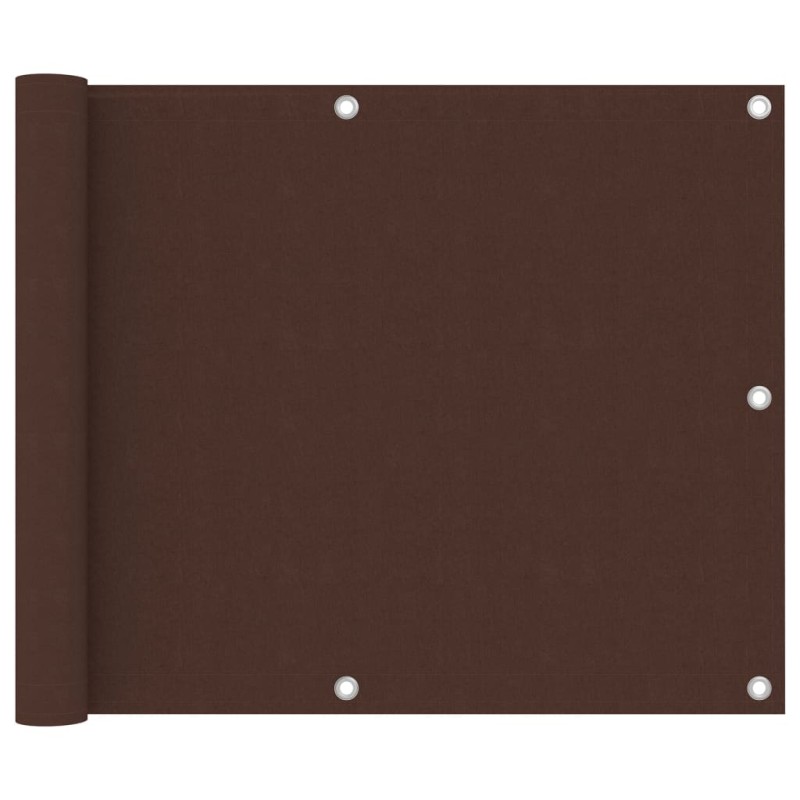 vidaXL Toldo para balcón tela oxford marrón 75x500 cm vidaXL Toldo para balcón tela oxford marrón 75x500 cm