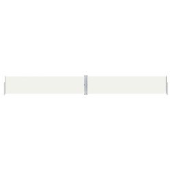 vidaXL Toldo lateral retráctil crema 117x1000 cm