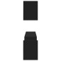 vidaXL Estantes de pared 2 uds madera contrachapada negro 100x15x20 cm vidaXL Estantes de pared 2 uds madera contrachapada negro 100x15x20 cm