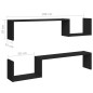 vidaXL Estantes de pared 2 uds madera contrachapada negro 100x15x20 cm vidaXL Estantes de pared 2 uds madera contrachapada negro 100x15x20 cm