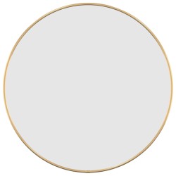 vidaXL Espejo de pared redondo dorado Ø 50 cm