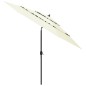 vidaXL Sombrilla de 3 niveles con poste de aluminio arena 3 m vidaXL Sombrilla de 3 niveles con poste de aluminio arena 3 m