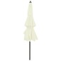 vidaXL Sombrilla de 3 niveles con poste de aluminio arena 3 m vidaXL Sombrilla de 3 niveles con poste de aluminio arena 3 m