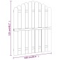 vidaXL Puerta de jardín madera de pino impregnada 100x125 cm vidaXL Puerta de jardín madera de pino impregnada 100x125 cm
