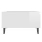 vidaXL Mesa de centro madera contrachapada blanco brillo 90x60x35 cm vidaXL Mesa de centro madera contrachapada blanco brillo 90x60x35 cm