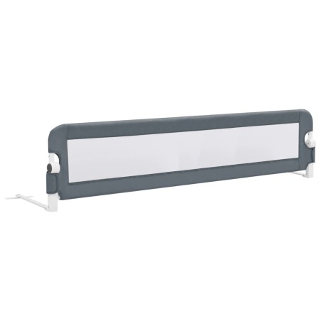 vidaXL Barandilla de seguridad cama de niño poliéster gris 180x42cm