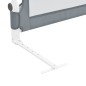 vidaXL Barandilla de seguridad cama de niño poliéster gris 180x42cm vidaXL Barandilla de seguridad cama de niño poliéster gris 180x42cm