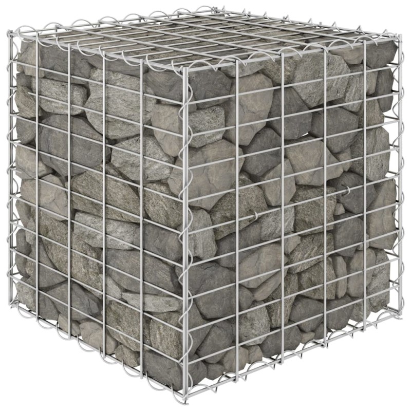 vidaXL Arriate de gaviones cúbico alambre de acero 50x50x50 cm vidaXL Arriate de gaviones cúbico alambre de acero 50x50x50 cm