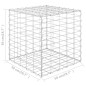 vidaXL Arriate de gaviones cúbico alambre de acero 50x50x50 cm vidaXL Arriate de gaviones cúbico alambre de acero 50x50x50 cm