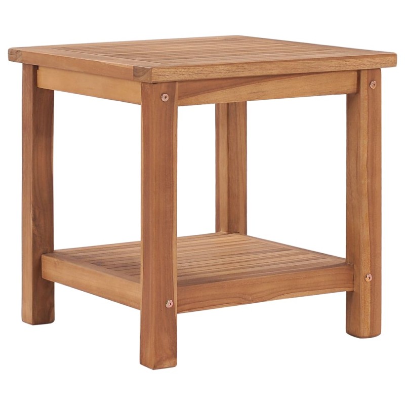 vidaXL Mesa de centro de madera maciza de teca 45x45x45 cm vidaXL Mesa de centro de madera maciza de teca 45x45x45 cm