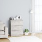 vidaXL Aparador de madera contrachapada gris hormigón 60x35x76 cm vidaXL Aparador de madera contrachapada gris hormigón 60x35x76 cm