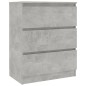 vidaXL Aparador de madera contrachapada gris hormigón 60x35x76 cm vidaXL Aparador de madera contrachapada gris hormigón 60x35x76 cm