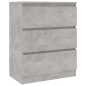 vidaXL Aparador de madera contrachapada gris hormigón 60x35x76 cm vidaXL Aparador de madera contrachapada gris hormigón 60x35x76 cm