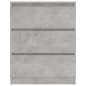 vidaXL Aparador de madera contrachapada gris hormigón 60x35x76 cm vidaXL Aparador de madera contrachapada gris hormigón 60x35x76 cm