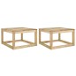 vidaXL Mesas de palets de jardín 2 uds madera impregnada 60x60x36,5 cm vidaXL Mesas de palets de jardín 2 uds madera impregnada 60x60x36,5 cm