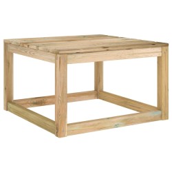 vidaXL Mesas de palets de jardín 2 uds madera impregnada 60x60x36,5 cm