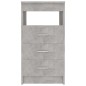 vidaXL Cajonera de madera contrachapada gris hormigón 40x50x76 cm vidaXL Cajonera de madera contrachapada gris hormigón 40x50x76 cm