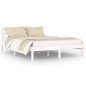 vidaXL Estructura de cama madera maciza de pino blanco 140x200 cm vidaXL Estructura de cama madera maciza de pino blanco 140x200 cm