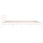 vidaXL Estructura de cama madera maciza de pino blanco 140x200 cm vidaXL Estructura de cama madera maciza de pino blanco 140x200 cm