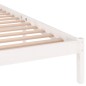 vidaXL Estructura de cama madera maciza de pino blanco 140x200 cm vidaXL Estructura de cama madera maciza de pino blanco 140x200 cm