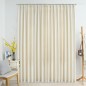 vidaXL Cortina opaca con ganchos terciopelo color crema 290x245 cm vidaXL Cortina opaca con ganchos terciopelo color crema 290x245 cm