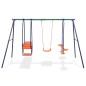 vidaXL Juego de columpios con 5 asientos naranja vidaXL Juego de columpios con 5 asientos naranja