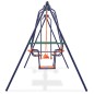 vidaXL Juego de columpios con 5 asientos naranja vidaXL Juego de columpios con 5 asientos naranja