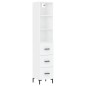 vidaXL Aparador alto madera contrachapada blanco 34,5x34x180 cm vidaXL Aparador alto madera contrachapada blanco 34,5x34x180 cm