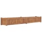 vidaXL Arriate elevado madera maciza de teca 200x30x25 cm vidaXL Arriate elevado madera maciza de teca 200x30x25 cm