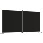 vidaXL Biombo divisor de 2 paneles de tela negro 348x180 cm vidaXL Biombo divisor de 2 paneles de tela negro 348x180 cm