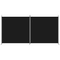 vidaXL Biombo divisor de 2 paneles de tela negro 348x180 cm vidaXL Biombo divisor de 2 paneles de tela negro 348x180 cm