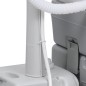 vidaXL Set de lavabo con pedestal e inodoro portátil para camping gris vidaXL Set de lavabo con pedestal e inodoro portátil para camping gris