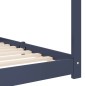 vidaXL Estructura de cama infantil madera maciza pino gris 70x140 cm vidaXL Estructura de cama infantil madera maciza pino gris 70x140 cm