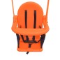 vidaXL Columpio de bebé con arnés de seguridad naranja vidaXL Columpio de bebé con arnés de seguridad naranja