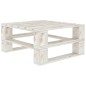 vidaXL Mesa de palés para jardín madera blanco vidaXL Mesa de palés para jardín madera blanco