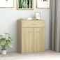 vidaXL Aparador de madera contrachapada color roble Sonoma 60x30x75 cm vidaXL Aparador de madera contrachapada color roble Sonoma 60x30x75 cm