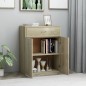 vidaXL Aparador de madera contrachapada color roble Sonoma 60x30x75 cm vidaXL Aparador de madera contrachapada color roble Sonoma 60x30x75 cm