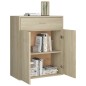vidaXL Aparador de madera contrachapada color roble Sonoma 60x30x75 cm vidaXL Aparador de madera contrachapada color roble Sonoma 60x30x75 cm