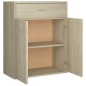 vidaXL Aparador de madera contrachapada color roble Sonoma 60x30x75 cm vidaXL Aparador de madera contrachapada color roble Sonoma 60x30x75 cm