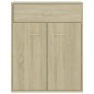 vidaXL Aparador de madera contrachapada color roble Sonoma 60x30x75 cm vidaXL Aparador de madera contrachapada color roble Sonoma 60x30x75 cm
