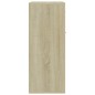 vidaXL Aparador de madera contrachapada color roble Sonoma 60x30x75 cm vidaXL Aparador de madera contrachapada color roble Sonoma 60x30x75 cm