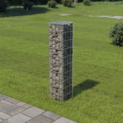 vidaXL Muro de gaviones con cubiertas acero galvanizado 20x20x100 cm