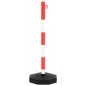 vidaXL Juego de barrera con postes y cadena plástico 10 m vidaXL Juego de barrera con postes y cadena plástico 10 m
