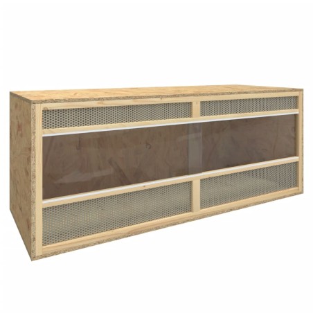 vidaXL Terrario de madera contrachapada 120x50x50 cm