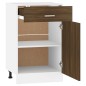 vidaXL Armario bajo de cocina madera ingeniería marrón roble vidaXL Armario bajo de cocina madera ingeniería marrón roble